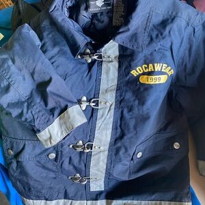 Rocawear Kids Navy and Gray Raincoat